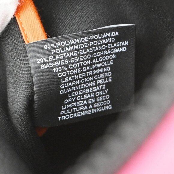 HERMES Logo Neobain GM Flat Pouch Polyamide Elastane Leather Pink 62KB569 - Picture 13 of 13